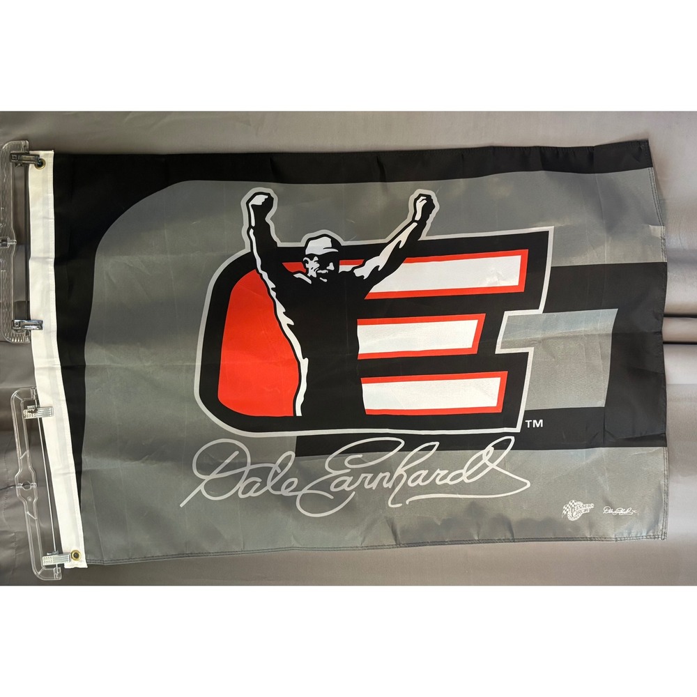 Vtg Dale Earnhardt #3 Winner's Circle Gray Black Red 29.5" x 44" Full Size Flag